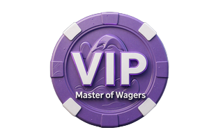 Master of Wagers Violett VIP-Level Badge mit 25% Cashback im GambleZen VIP-Programm