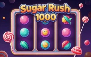 Sugar Rush 1000 Slot Cover mit buntem Candy-Design bei GambleZen